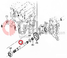 ALBERO CAMBIO 4X4 ORIGINAL KUBOTA 6a700-16114