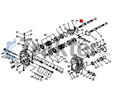 ALBERO CAMBIO ORIGINAL ISEKI 1683-202-504-00