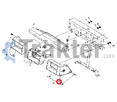 LUCE LENTE SINISTRA ORIGINAL KUBOTA 31351-93530