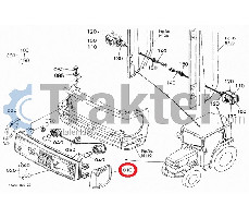 LUCI LENTE SINISTRA ORIGINAL KUBOTA t0430-41270 t0430-41273
