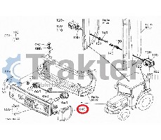 RÜCKSTRAHLER LINKS ORIGINAL KUBOTA t0430-41270 t0430-41273