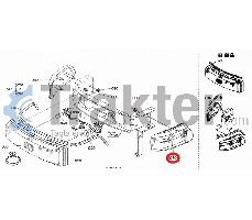 LIGHTS LENS LEFT ORIGINAL KUBOTA t1060-30040
