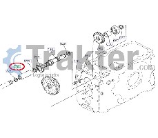 ADATTORE GIUNTO SCANALATURA PTO ORIGINAL KUBOTA 35110-21680
