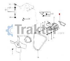 JUNTA DE BOMBA DE AGUA ORIGINAL ISEKI 5650-040-742-20 560H-450-010-10