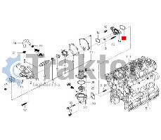 WATER PUMP GASKET BACK 2nd ORIGINAL ISEKI 6213-614-014-00