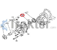 WASSERPUMPE DICHTUNG ORIGINAL KUBOTA 15481-73050