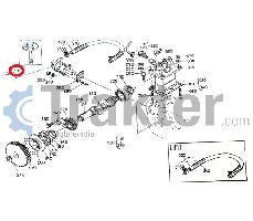 POMPA DI CARBURANTE DIAFRAMMA ORIGINAL KUBOTA 15263-52040 15381-52040