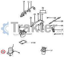 POMPA DI CARBURANTE AUSILIARIA ORIGINAL ISEKI 5650-905-290-40