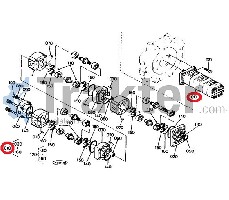 IMPIANTO IDRAULICO POMPA TRIPLA ORIGINAL KUBOTA 68651-61110
