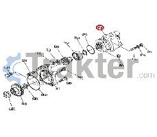 IMPIANTO IDRAULICO POMPA ORIGINAL KUBOTA 34070-36200