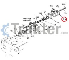 IMPIANTO IDRAULICO POMPA ORIGINAL KUBOTA 67810-76100