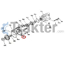 IMPIANTO IDRAULICO POMPA BASE ORIGINAL KUBOTA KUBOTA 34070-33610 34070-33612