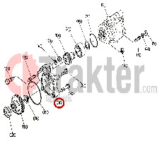 IMPIANTO IDRAULICO POMPA BASE ORIGINAL KUBOTA KUBOTA 34070-33610 34070-33612