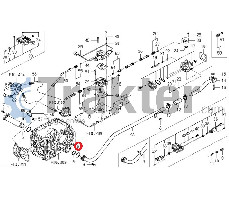 POMPA IDRAULICA A COLLO ORINK 2° ORIGINAL ISEKI v721-103-104-50