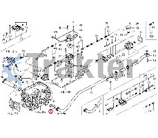 POMPA IDRAULICA A COLLO ORINK 1° ORIGINAL ISEKI v721-103-103-50