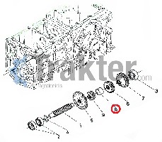 ABSTANDSHALTER 2. GETRIEBEWELLE ORIGINAL KUBOTA 66591-14270