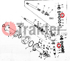 ABSTANDSHALTER GELENKWELLE DIFFERENTIAL VORN MIT O-RING 38440-43480 04811-50300 OEM