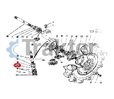 COLLAR SHIM SUPPORT WHEEL TURNS FRONT DIFFERENTIAL ORIGINAL KUBOTA 37650-43480