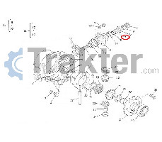 SOPORTE PARA CUÑA DE COJINETE DIFERENCIAL FRONTAL KUBOTA ORIGINAL 38440-43220