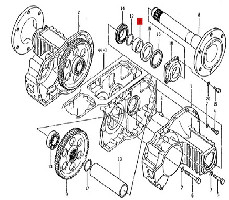ABSTANDSHALTER LENKSTANGE HINTERRAD HALBWELLE DIFFERENTIAL ORIGINAL ISEKI 1444-324-004-00