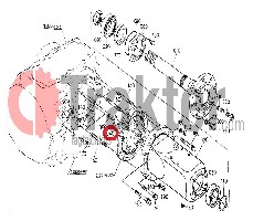 ANELLO DI SICUREZZA ALBERO DIFFERENZIALE POSTERIORE ORIGINAL KUBOTA 38430-27170