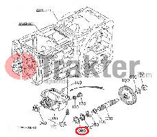 ANELLO DI SICUREZZA ALBERO 4X4 ORIGINAL KUBOTA 04611-00350