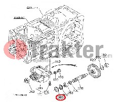 ANELLO DI SICUREZZA ALBERO 4X4 ORIGINAL KUBOTA 04611-00350