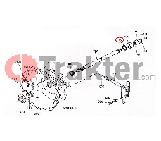 GIUNTO ALBERO DI TRASMISSIONE ANELLO DI SICUREZZA ESTERIORE ORIGINAL KUBOTA 04612-00280