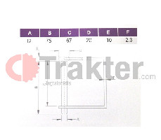 SICHERUNGSRING MIT QUADRATISCHEM VERSCHLUSS 12X67