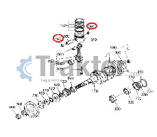 CIR-CLIP PASADOR PARA PISTÓN KUBOTA ORIGINAL 14109-21330