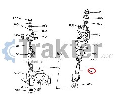 DADO VITE A SFERA VOLANTE ORIGINAL KUBOTA 6a100-41910