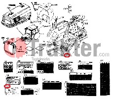 ADESIVO SPEED 4X4 BI SPEED ORIGINAL KUBOTA t0070-49150