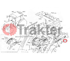 AUFKLEBER KOTFLÜGEL LINKS ORIGINAL KUBOTA t0270-80910