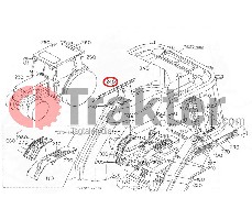ADESIVO PARAFANGO DESTRA ORIGINAL KUBOTA t0270-80920