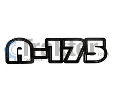 AUFKLEBER-SATZ MOTORHAUBE KUBOTA ASTE A-175