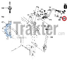 AUFKLEBER REVERSE ORIGINAL KUBOTA 30400-17580