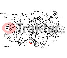 AUFKLEBER HYDRAULIK BODENFRÄSE ORIGINAL KUBOTA 34070-49350