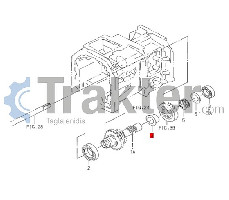 ALBERO CAMBIO BUSSOLA ORIGINAL KUBOTA 1617-208-002-00