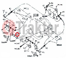 ANELLO ALBERO SNODO BRACCIO FRENO ORIGINAL KUBOTA 08511-02820