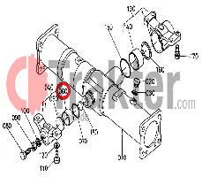 ANILLO DE COJINETE CON BIELA DE METAL DIFERENCIAL FRONTAL KUBOTA ORIGINAL 08511-05020