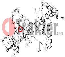 ANELLO DIFFERENZIALE ANTERIORE METALLICO ORIGINAL KUBOTA 08511-05020