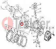BUSSOLA DIFFERENZIALE ANTERIORE ORIGINAL KUBOTA 66591-56630 66591-56632