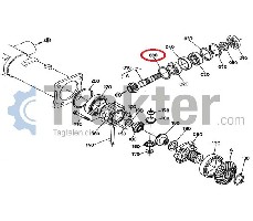 DISTANZIALE DIFFERENZIALE ANTERIORE ORIGINAL KUBOTA 34070-12100