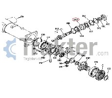 DISTANZIALE DIFFERENZIALE ANTERIORE ORIGINAL KUBOTA 34070-12140