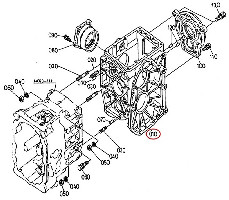 GETRIEBEGEHÄUSE ORIGINAL KUBOTA 6C040-11174