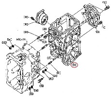 GETRIEBEGEHÄUSE ORIGINAL KUBOTA 6C040-11174