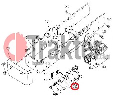 DIFFERENZIALE SUPPORTO PERNO DI BIELLA BASE ANTERIORE ORIGINAL KUBOTA 31353-44700 31353-44702