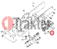 DIFFERENTIAL LAGERGEHÄUSE HALTERUNG HINTEN ORIGINAL KUBOTA 31353-44800 37970-44800