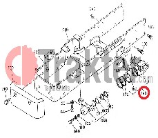 DIFFERENZIALE SUPPORTO PERNO DI BIELLA BASE POSTERIORE ORIGINAL KUBOTA 31353-44800 37970-44800