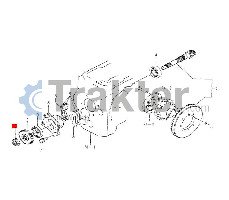 RITZELMUTTER DES HINTEREN DIFFERENZIALS ORIGINAL ISEKI 1488-411-009-00